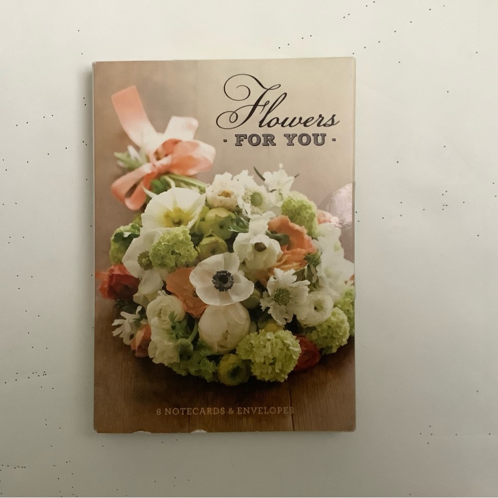 Flowers For You Themed Notecards and Envelopes